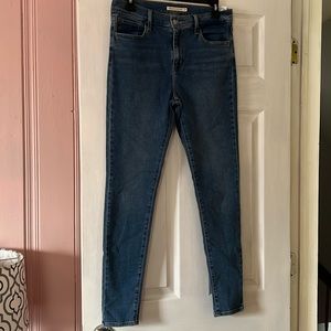 Levi’s high rise super skinny.